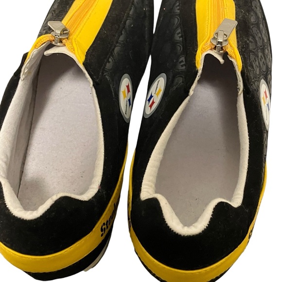 Pittsburgh Steelers Logo Pattern Zipper Canvas Sneakers - Picture 13 of 16